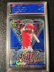 Bryce Harper [Blue Donut Circles] #FR-11 Baseball Cards 2021 Panini Prizm Fearless Prices