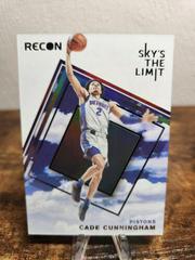 Cade Cunningham Basketball Cards 2021 Panini Recon Sky's the Limit Prices