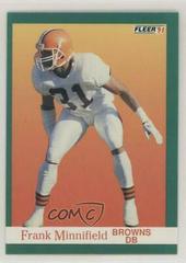 Frank Minnifield Football Cards 1991 Fleer Prices