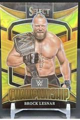 Brock Lesnar [Gold Prizm] Wrestling Cards 2022 Panini Select WWE Championship Prices
