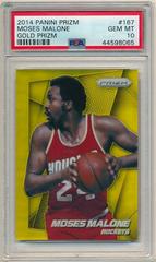 Moses Malone [Gold Prizm] Basketball Cards 2014 Panini Prizm Prices