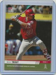 Mike Trout [Gold Winner] Baseball Cards 2019 Topps Now Moment of the Week Prices
