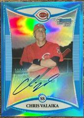 Chris Valaika [Blue Refractor Autograph] #BCP269 Baseball Cards 2008 Bowman Chrome Prospects Prices