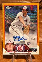 Evan Lee [Orange] Baseball Cards 2023 Topps Chrome Update Rookie Autographs Prices