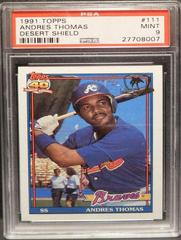 Andres Thomas #111 Baseball Cards 1991 Topps Desert Shield Prices