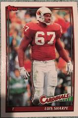 Luis Sharpe #519 Football Cards 1991 Topps Prices