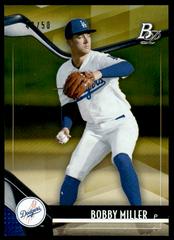 Bobby Miller [Gold] #TOP-15 Baseball Cards 2021 Bowman Platinum Top Prospects Prices