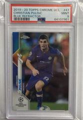 Christian Pulisic [Blue Refractor] Soccer Cards 2019 Topps Chrome UEFA Champions League Prices