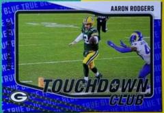 Aaron Rodgers [True Blue] #TDC6 Football Cards 2021 Panini Rookies and Stars Touchdown Club Prices