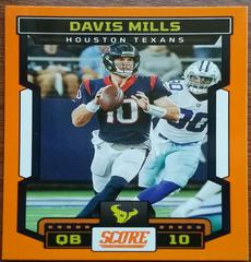 Davis Mills [Orange] #1 Football Cards 2023 Panini Score Prices