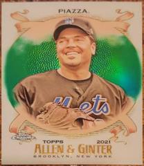Mike Piazza [Green Refractor] #3 Baseball Cards 2021 Topps Allen & Ginter Chrome Prices