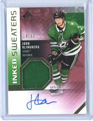 John Klingberg Hockey Cards 2021 SP Game Used Inked Sweaters Autograph Prices