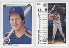 Kevin McReynolds #265 Baseball Cards 1990 Upper Deck Prices