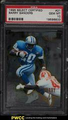 Barry Sanders #21 Football Cards 1995 Panini Select Certified Prices