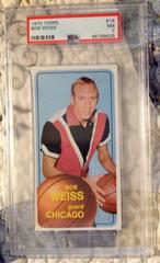 Bob Weiss #16 Basketball Cards 1970 Topps Prices