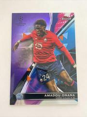 Amadou Onana [Purple] Soccer Cards 2021 Topps Finest UEFA Champions League Prices