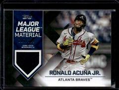 Ronald Acuna Jr. [Black] #MLM-RA Baseball Cards 2022 Topps Update Major League Material Relics Prices