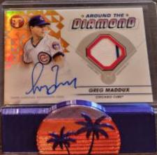 Greg Maddux [Gold] #ADR-GM Baseball Cards 2023 Topps Pristine Around the Diamond Autograph Relic Prices
