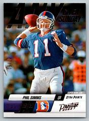 Phil Simms [Pink] Football Cards 2022 Panini Prestige Any Given Sunday Prices