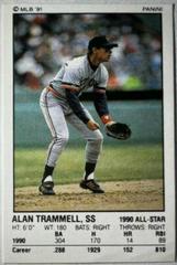 Alan Trammell #238 Baseball Cards 1991 Panini Stickers Prices