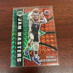 Russell Westbrook [Green Fluorescent] #4 Basketball Cards 2020 Panini Mosaic Jam Masters Prices
