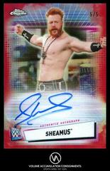 Sheamus [Red Refractor] #A-SM Wrestling Cards 2021 Topps Chrome WWE Autographs Prices