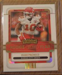 Isiah Pacheco [Gold] #ROY-IPA Football Cards 2022 Panini Contenders Rookie of the Year Prices