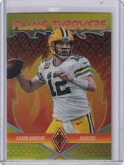 Aaron Rodgers [Yellow] #FT-11 Football Cards 2022 Panini Phoenix Flame Throwers Prices