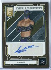 Axiom [Gold] #30 Wrestling Cards 2023 Donruss Elite WWE New Breed Autograph Prices