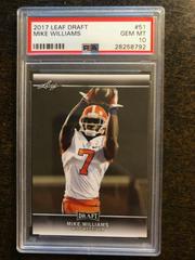 Mike Williams Football Cards 2017 Leaf Draft Prices