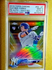 Gleyber Torres [Gold Refractor] #RA-GT Baseball Cards 2018 Topps Chrome Rookie Autograph Prices