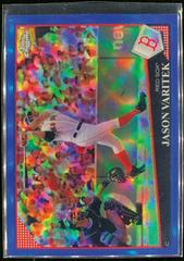 Jason Varitek [Blue Refractor] #100 Baseball Cards 2009 Topps Chrome Prices