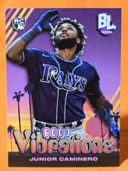 Junior Caminero #GV-25 Baseball Cards 2024 Topps Big League Baseball Good Vibrations Prices