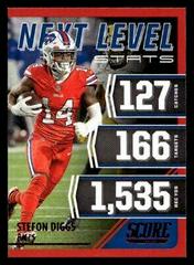 Stefon Diggs [Red] #NL12 Football Cards 2021 Panini Score Next Level Stats Prices