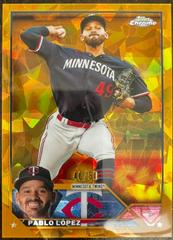 Pablo Lopez [Gold] #USCS117 Baseball Cards 2023 Topps Chrome Update Sapphire Prices