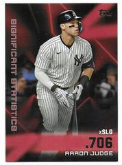 Aaron Judge [Red] Baseball Cards 2023 Topps Significant Statistics Prices