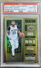Anthony Davis [Premium Edition Gold] #24 Basketball Cards 2017 Panini Contenders Prices