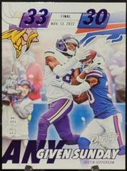Justin Jefferson [Purple] Football Cards 2023 Panini Prestige Any Given Sunday Prices