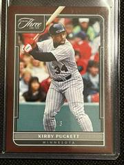 Kirby Puckett [Bases Loaded] #19 Baseball Cards 2022 Panini Three and Two Prices