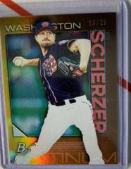 Max Scherzer [Orange] #2 Baseball Cards 2020 Bowman Platinum Prices