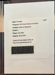 Josh Allen [Signature] #AI-1 Football Cards 2022 Panini Rookies & Stars Airborne Prices