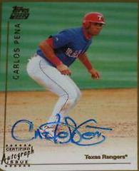 Carlos Pena [Certified Autograph] Baseball Cards 1999 Topps Traded Prices