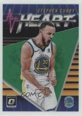 Stephen Curry [Green] Basketball Cards 2018 Panini Donruss Optic All Heart Prices