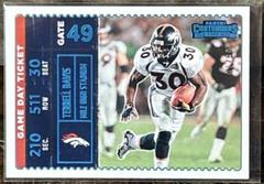 Terrell Davis [Platinum] Football Cards 2022 Panini Contenders Game Day Ticket Prices