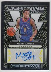 Monte Morris [Yellow] Basketball Cards 2021 Panini Obsidian Lightning Strike Signatures Prices