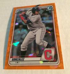 Oscar Gonzalez [Orange Foil] #BFE-109 Baseball Cards 2020 Bowman 1st Edition Prices