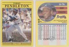 Terry Pendleton #U-76 Baseball Cards 1991 Fleer Update Prices
