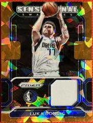 Luka Doncic [Orange Ice] Basketball Cards 2021 Panini Prizm Sensational Swatches Prices