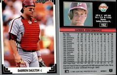 Darren Daulton #192 Baseball Cards 1991 Leaf Prices