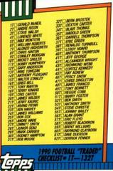 Checklist 1-132 Football Cards 1990 Topps Traded Prices